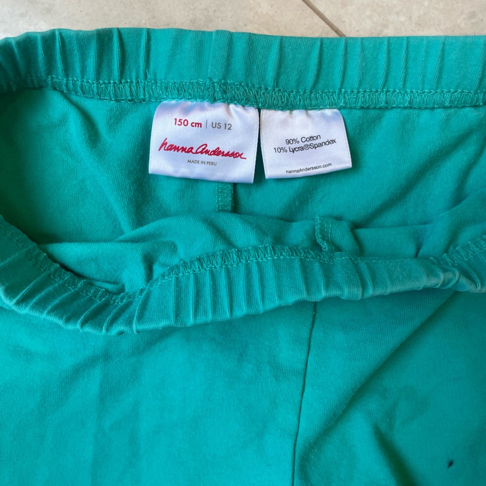 Teal cotton shorts